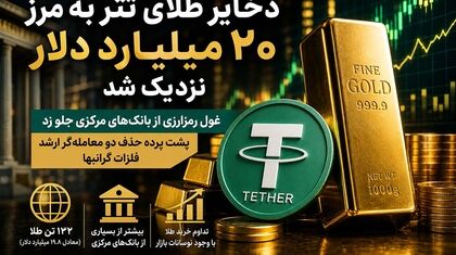 جهش طلایی تتر؛ ورود جدی به بازار طلا